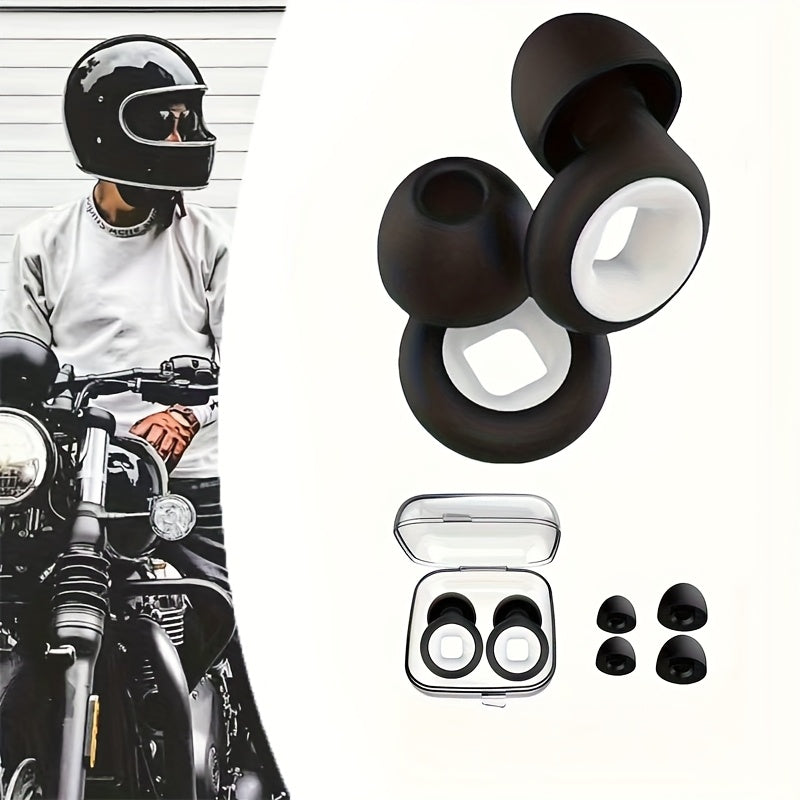 Motorcycle Earmuffs Soft Reusable Silicone Earmuffs for Riders