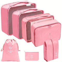 7 Pcs Travel Luggage Bag Sets Storage Bags Organizers