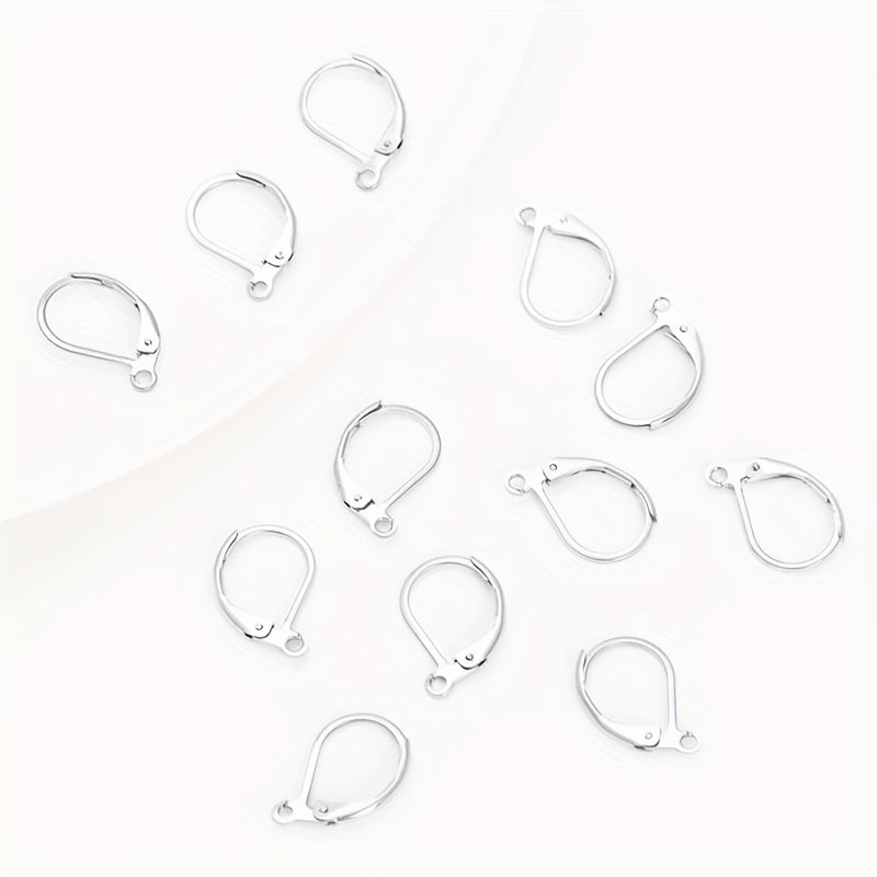 100pcs Pack Silver Jewelry Findings Earring DIY Accessories