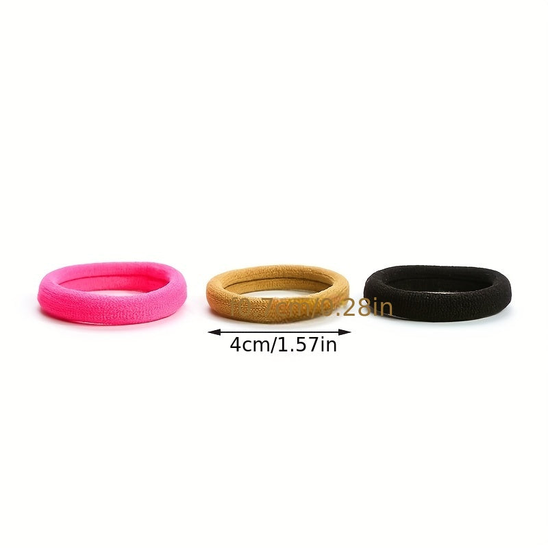 100pcs Small Hair Tie Candy Hair Rope Ponytail Braids Holder Hair Ring