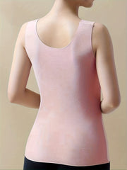 Soft V Neck Lace Stitching Thermal Underwear Top