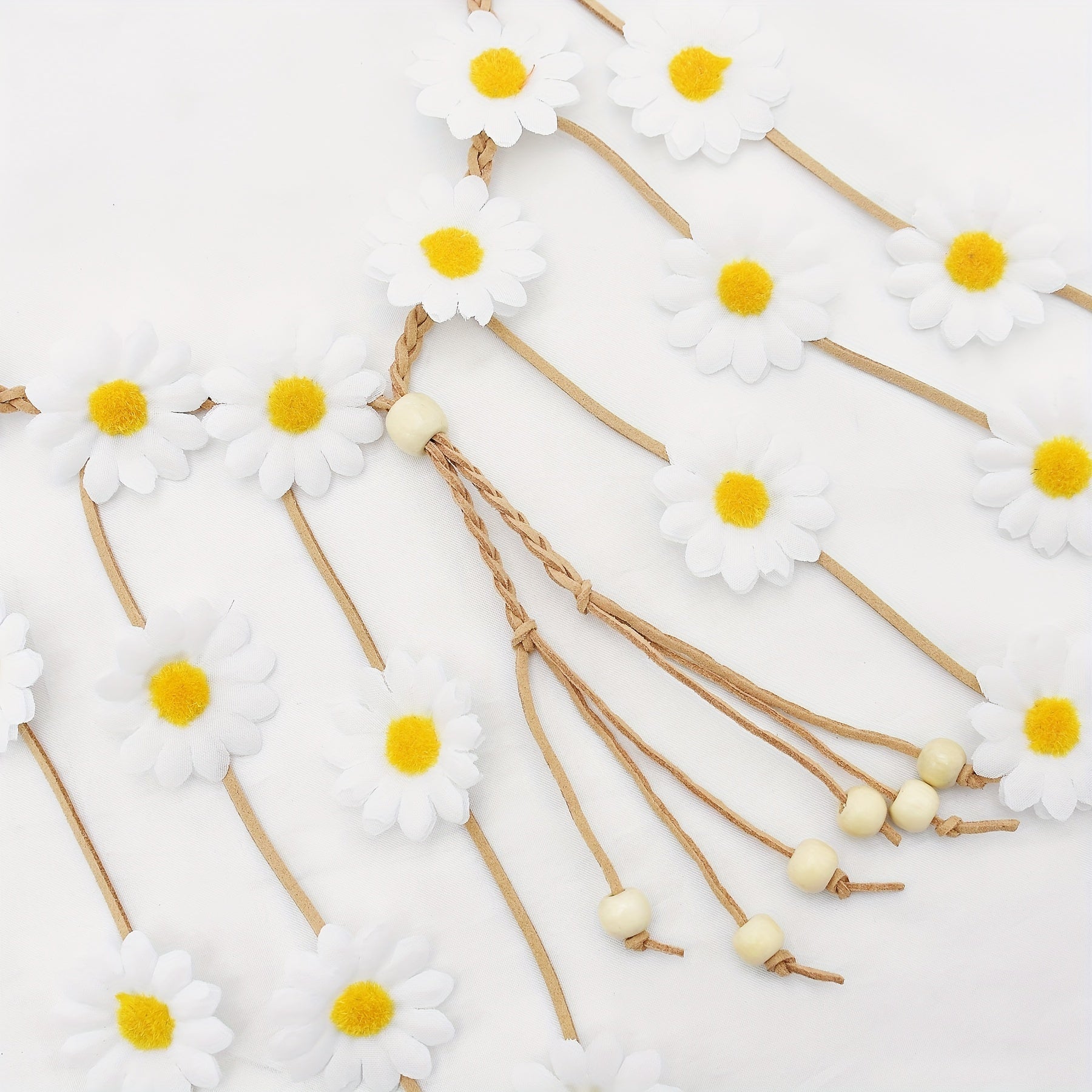 Boho Daisy Hair Rope Hippie Style Headband Women