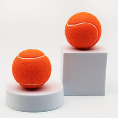 2pcs Durable Rubber Tennis Balls with Mesh Bag for Beginners Training