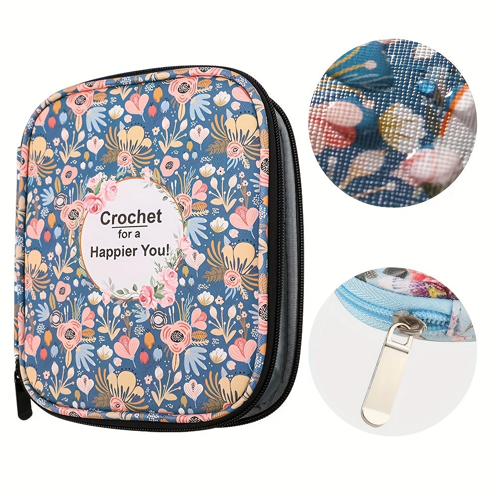 Crochet Storage Bag Knit Needle Zippered Storage Bag Waterproof
