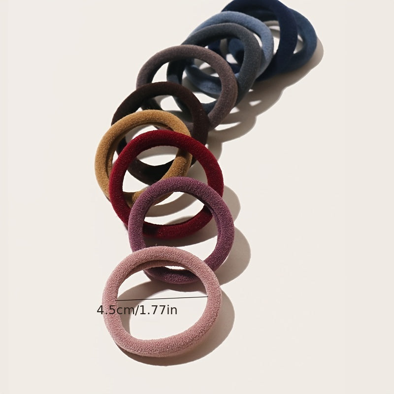 100pcs Ponytail Holders Hair Ties For Women Girls Soft Seamless Hair Bands