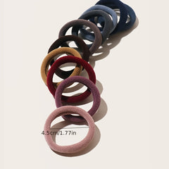 100pcs Ponytail Holders Hair Ties For Women Girls Soft Seamless Hair Bands
