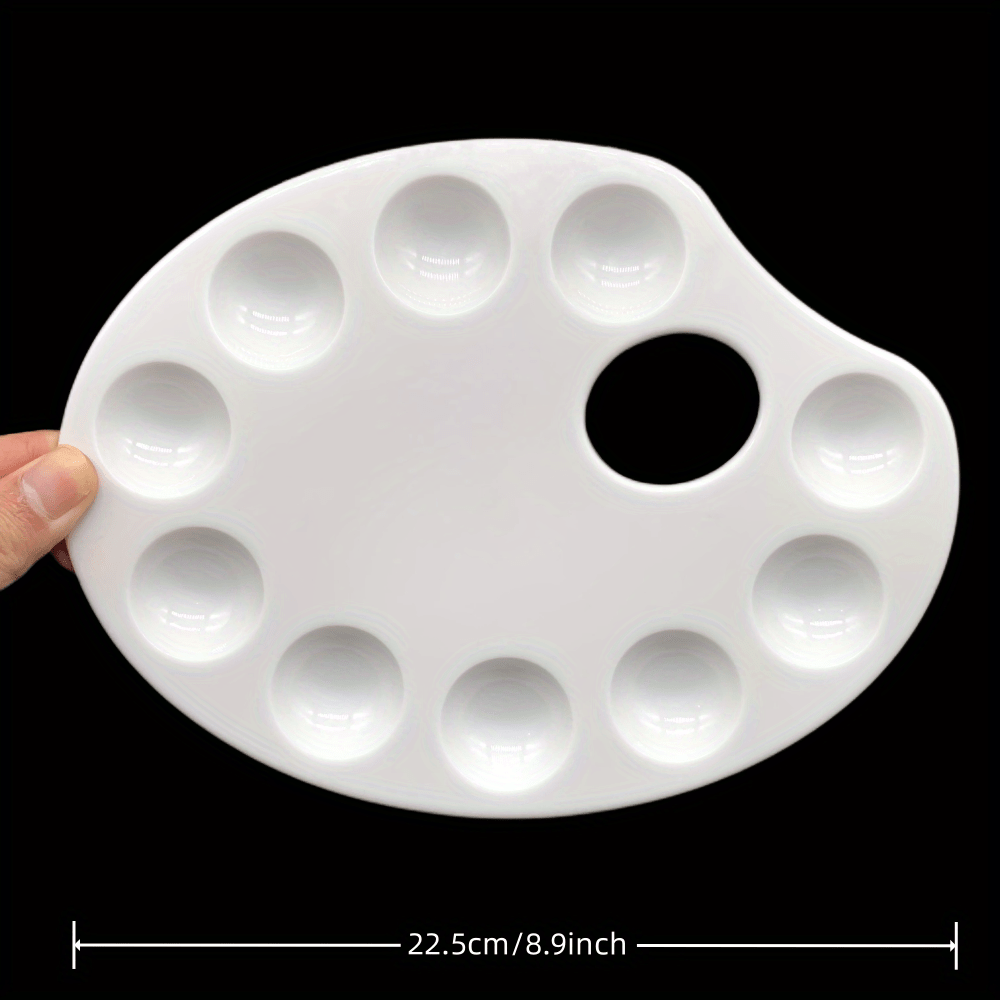 Eco-Friendly Plastic Reusable Painting Palette for Various Paint Types
