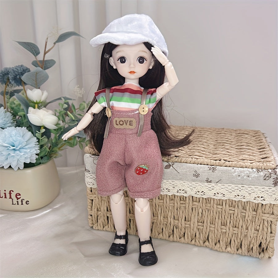 12 Inch BJD Doll Full Set With Clothes Shoes 30 Removable Joints DIY Toys