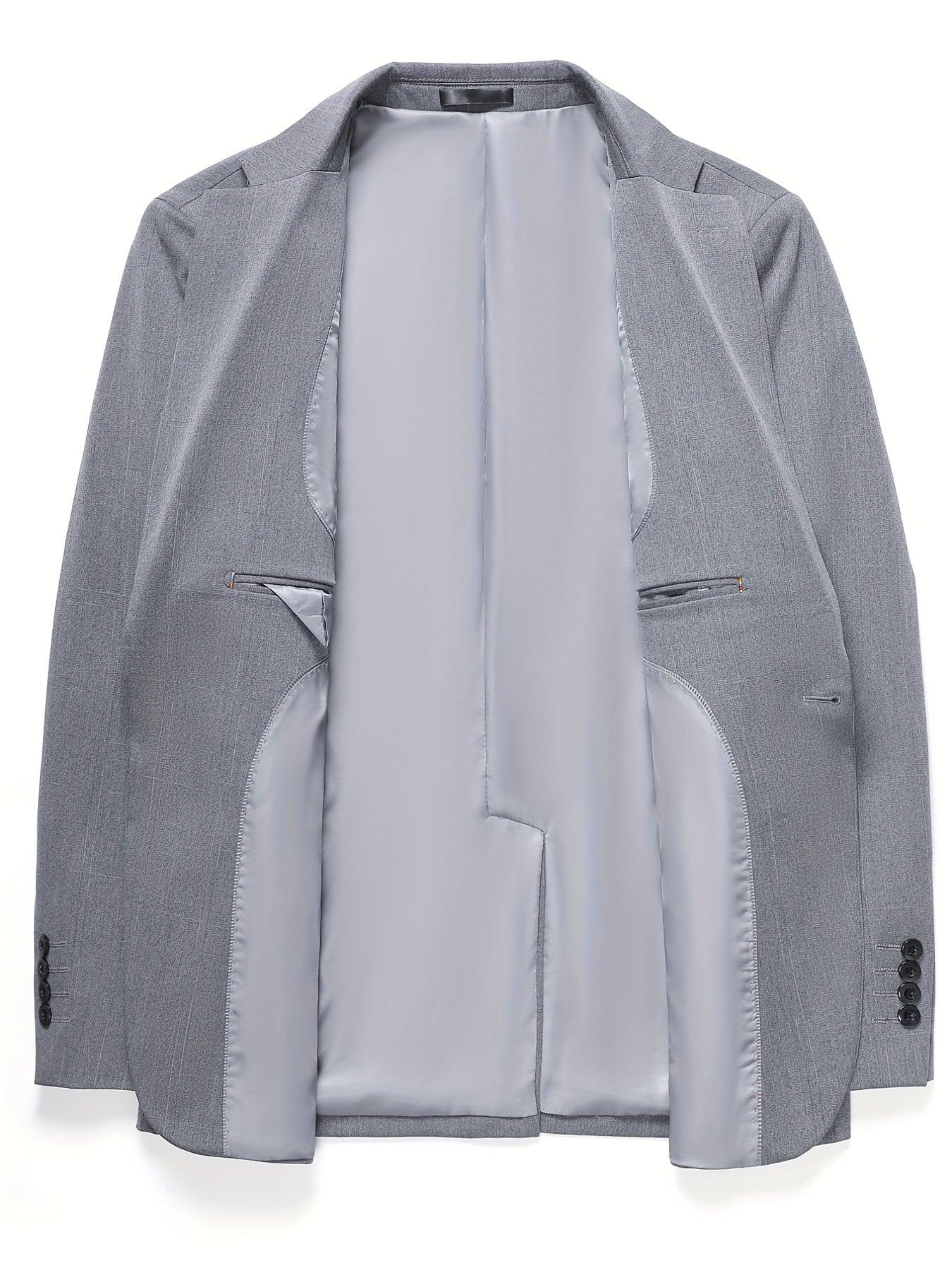 Satin Lapel Business Casual Men's Blazers