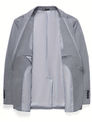 Satin Lapel Business Casual Men's Blazers