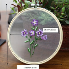 DIY Embroidery Kit for Mother's Gift - Hoop, Needles, Threads