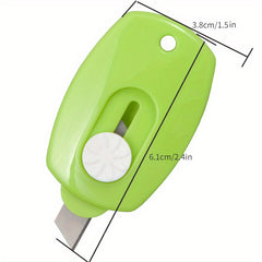 Mini Retractable Colorful Pocket Box Cutter Envelope for Office Home School DIY
