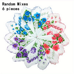 27 94 Cm Lightweight Print Handkerchief Mix Flower Packing For Women