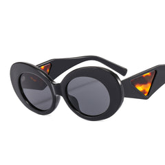 Oval Sunglasses UV400 Vintage Ladies Stylish Small Round Sunglasses