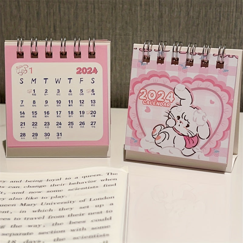 Mikko Pink Kitten Desk Calendar Student Desktop Book
