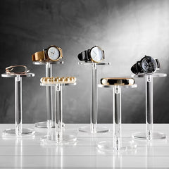 Acrylic Clear Jewelry Display Stand Desktop Cosmetic Perfume Storage Holder