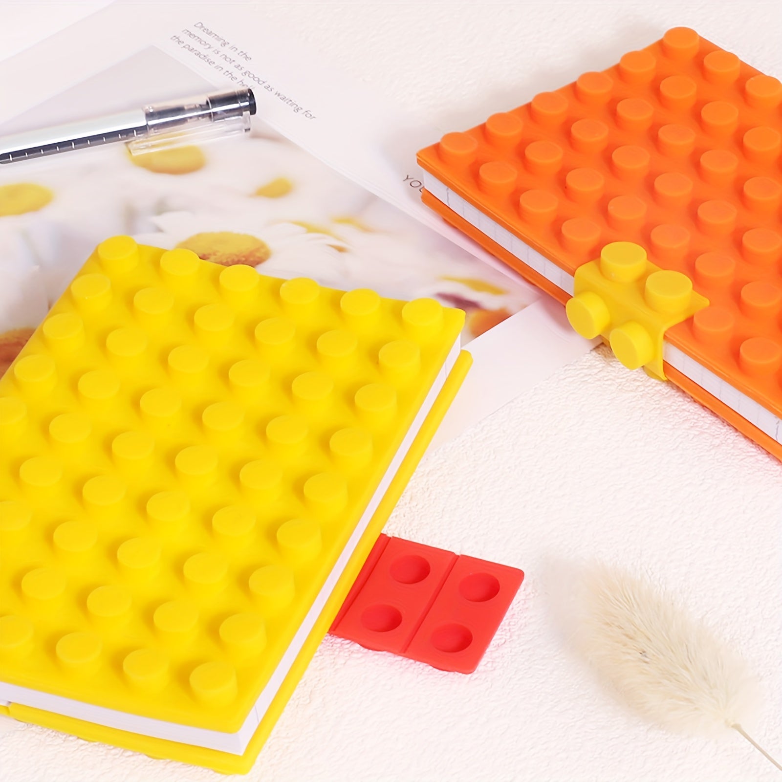 100 Pages Silicone Building Block Notebook Gift
