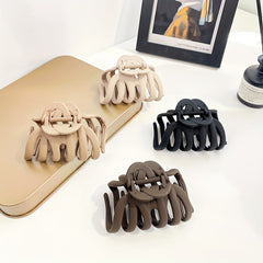 Large Frosted Style Hair Claw Solid Shark Claw Hair Accessories For Women