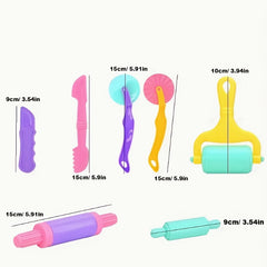 15pcs 3D Playdough Mold DIY Tool Kit for Kids Playhouse Toys