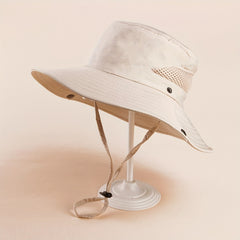 Breathable Sunscreen Bucket Hat Solid UV Protection Outdoor