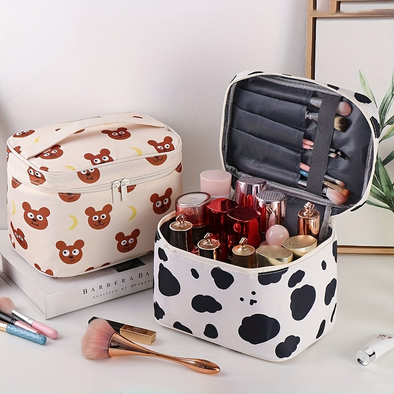 Cartoon Graphic Makeup Bag Portable Large Capacity Cosmetic Bag
