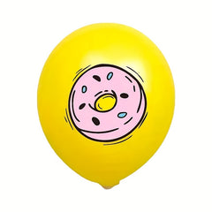 16pcs Donut Theme Latex Balloons Kids Birthday Party Decoration Set