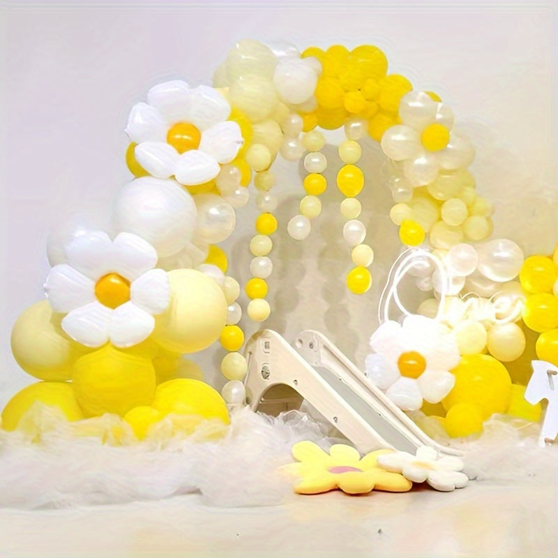 137pcs Daisy Balloon Garland Arch Kit Celebration Decor