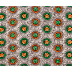 African Wax Dye Polyester Ankara Fabric 2 Yards Double-Sided Print