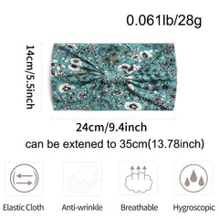 Women Elastic Headband Hair Headband Ladies Yoga Hijab Exercise Wicking Headband