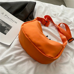 Women's Crossbody Bag Solid Hobo Shoulder Bag For School
