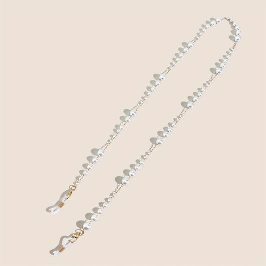 Faux Pearl Glasses Chain Anti Slip Eyeglasses Lanyard Strap
