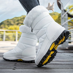 Women's Non-slip Snow Boots Thick Bottom Warm High Top Shoes