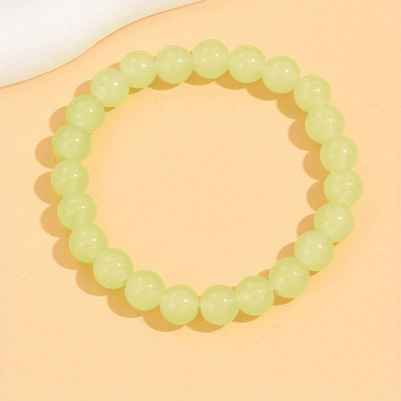 Agate Bead Bracelet for Positive Energy and Balance