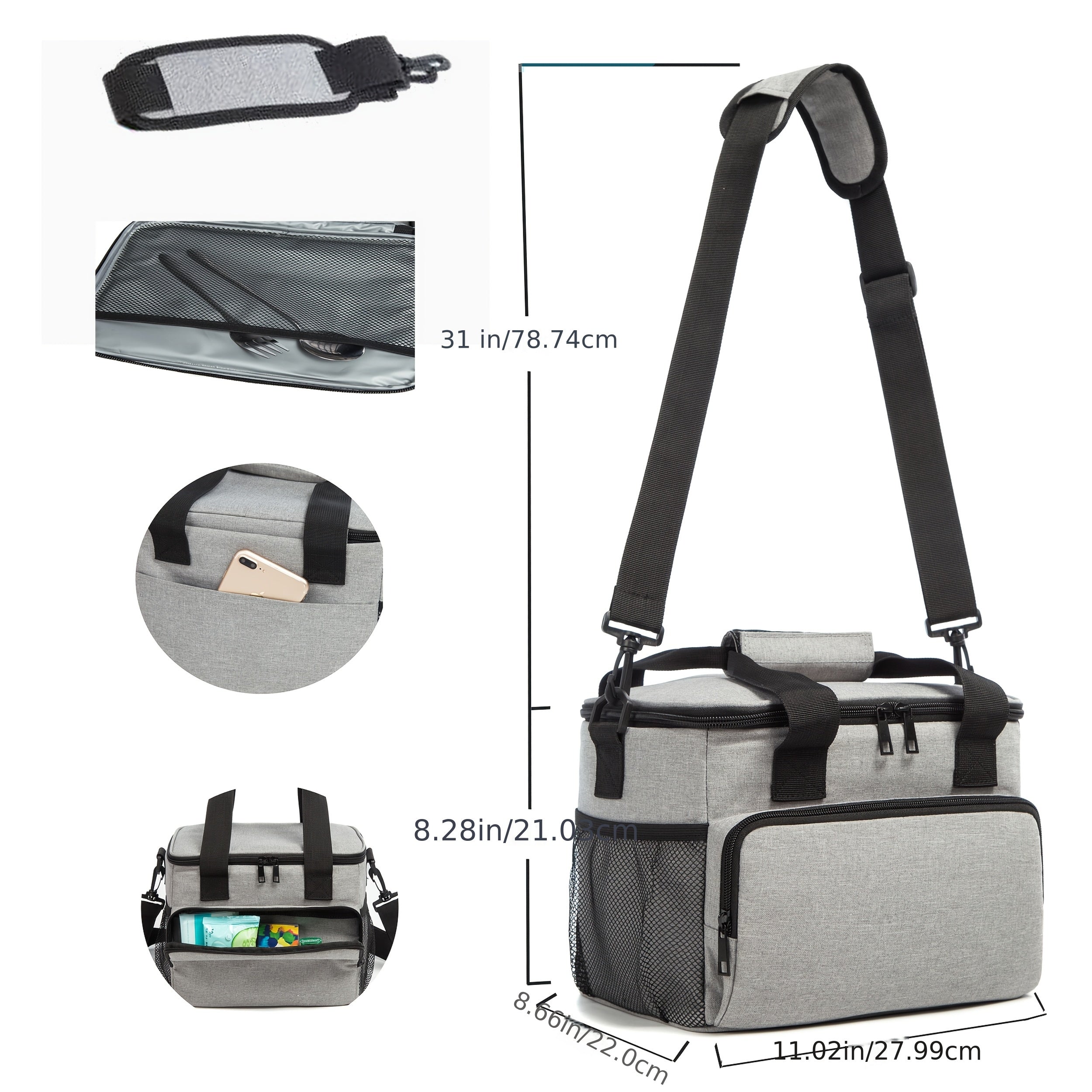 Cooling Ice Pack for Lunch Bag, Slim & Reusable Gel Pack