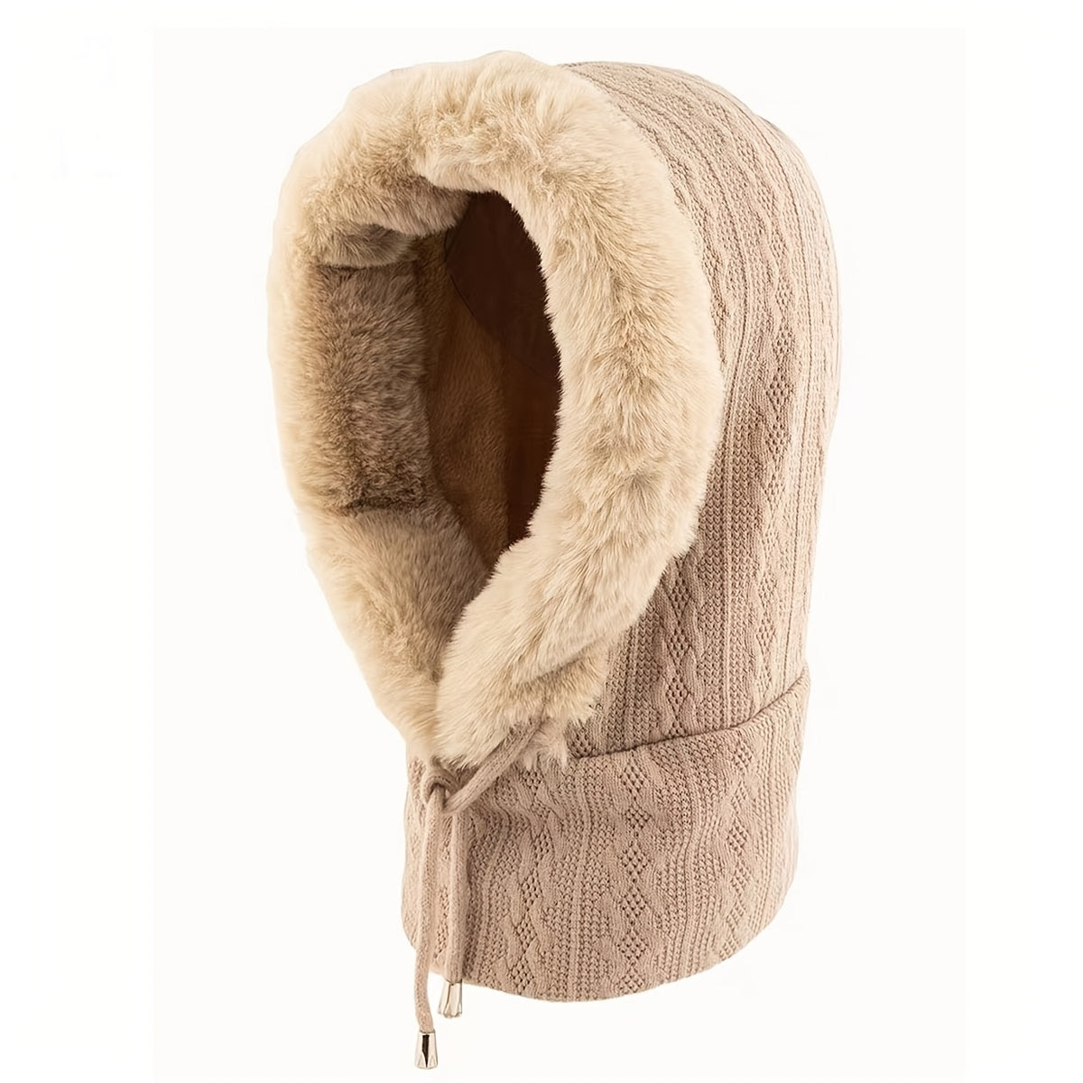 Women's Winter Outdoor Cycling Head Cover Hat Anti Cold Fleece Warm Cap