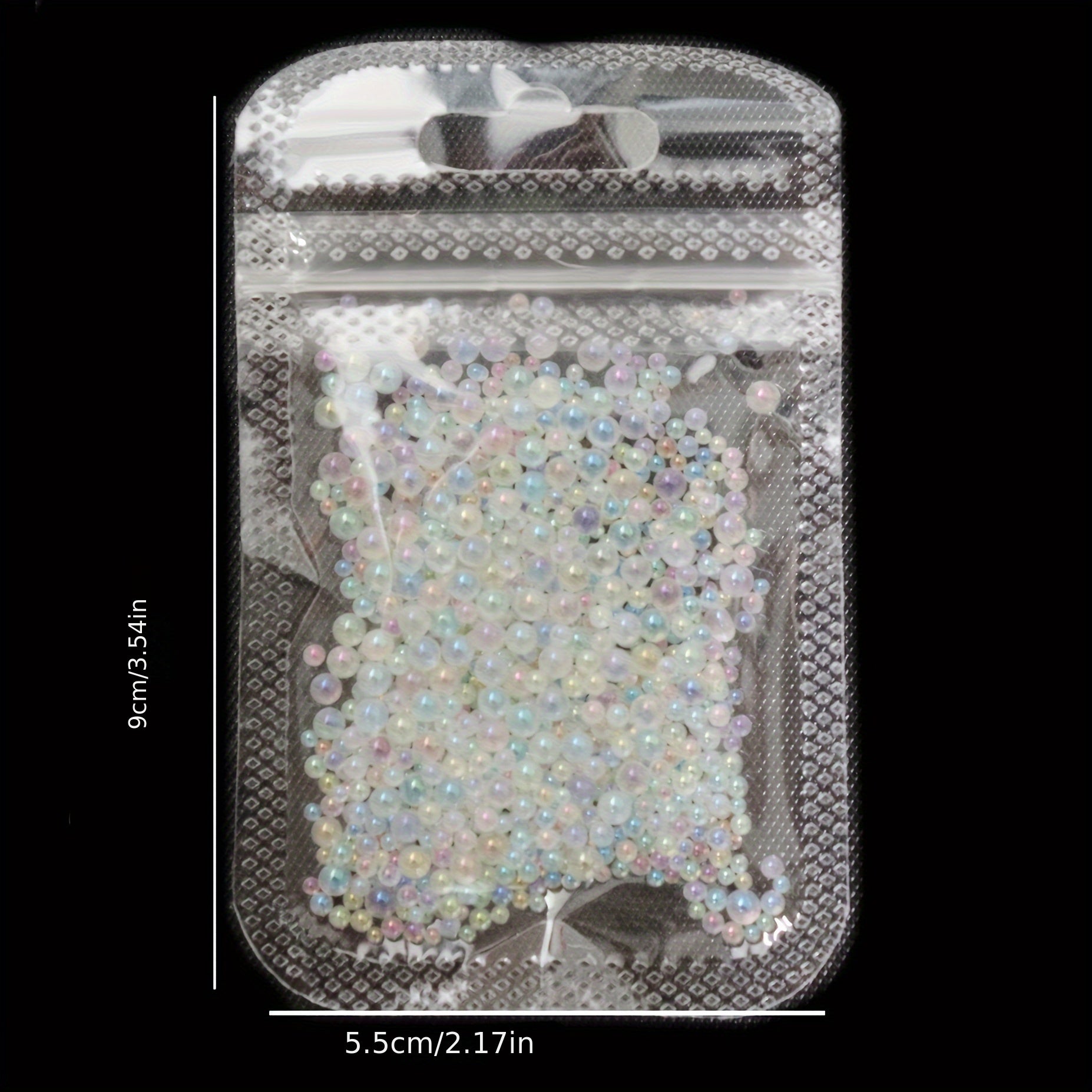 Mini Bubble Nail Beads and Rhinestones for Crafts and Nail Art