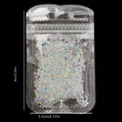 Mini Bubble Nail Beads and Rhinestones for Crafts and Nail Art
