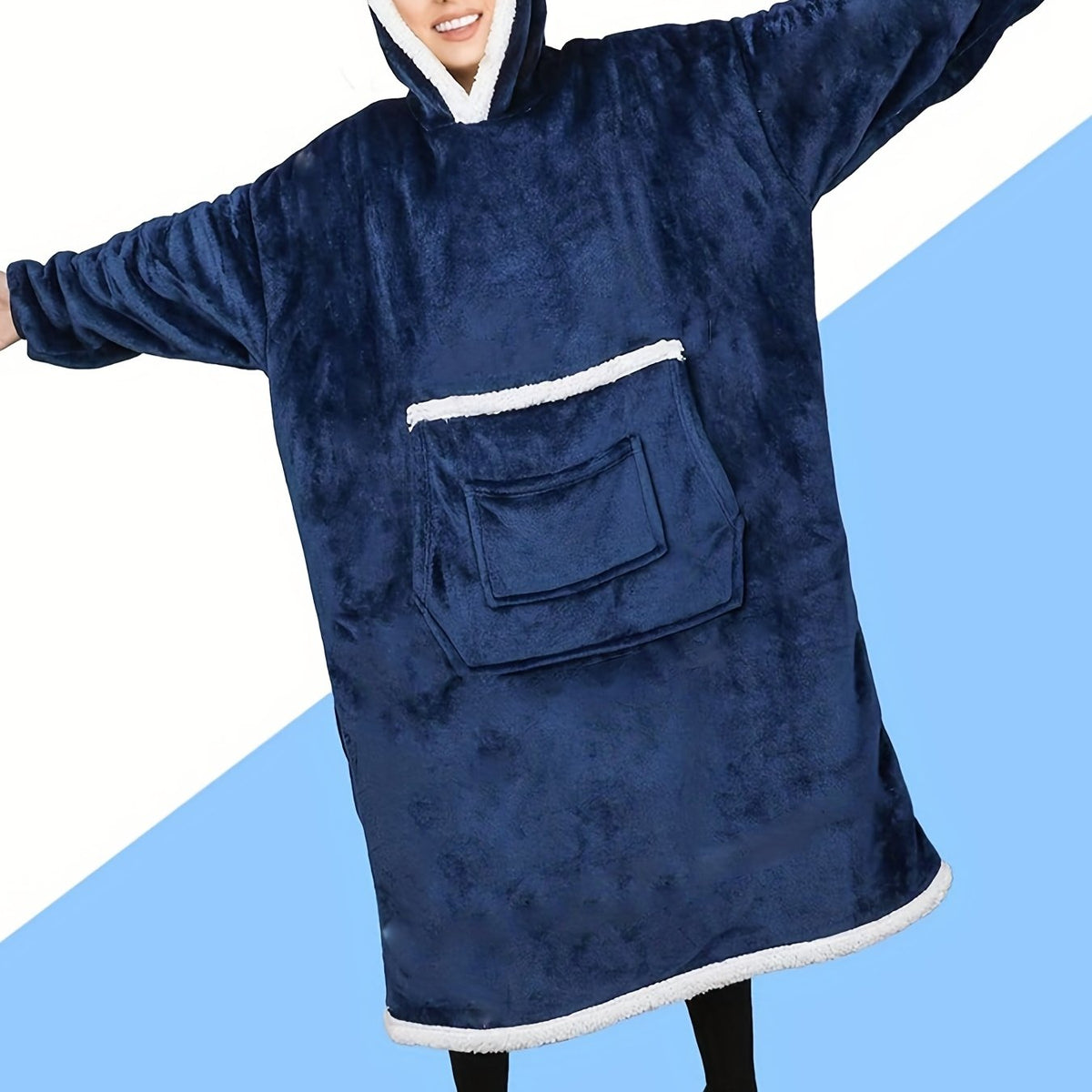 Plush Hooded Night Robe Warm & Comfy Women's Sleepwear