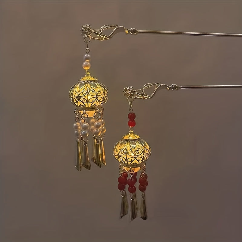 Chinese Style Lantern Pendant Hair Stick Hair Accessories For Women