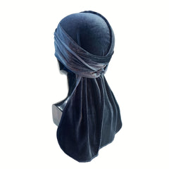 Corduroy Elastic Turban Solid Hijab Hat Head Wrap Head Scarf