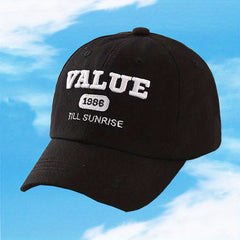 Middle School Children's Unisex Embroidered Word Baseball Cap Sun Hat