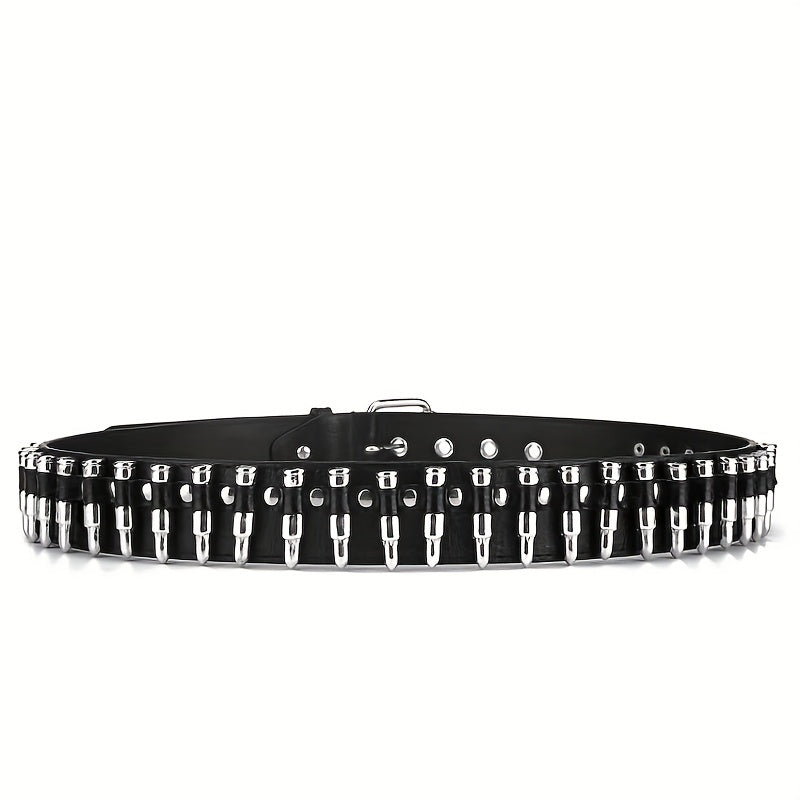 PU Leather Bullet Punk Style Belt