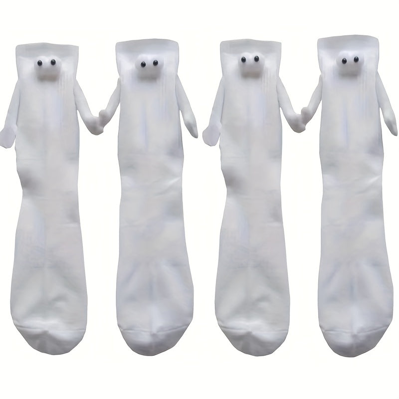 Cute Magnetic Couple Socks Set - Funny Sweat Absorbing Design