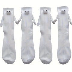 Cute Magnetic Couple Socks Set - Funny Sweat Absorbing Design