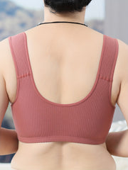 Wireless Push Up Bra Front Buckle Comfortable & Breathable Women's Lingerie