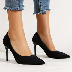 Women's Pointed Toe Stiletto Heels Slip On High Heels Dress Pumps
