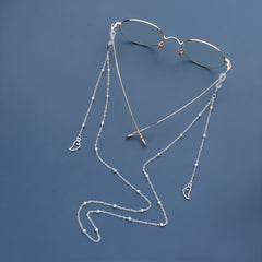 Men's Alloy Glasses Chain Beads Necklace Sunglasses Accessories