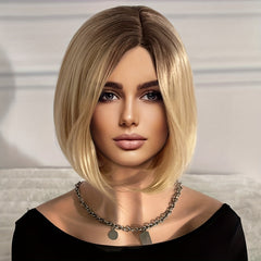 Short Bob Wavy Hair Wigs Bouncy Fluffy Hair Replacement Wigs for Women
