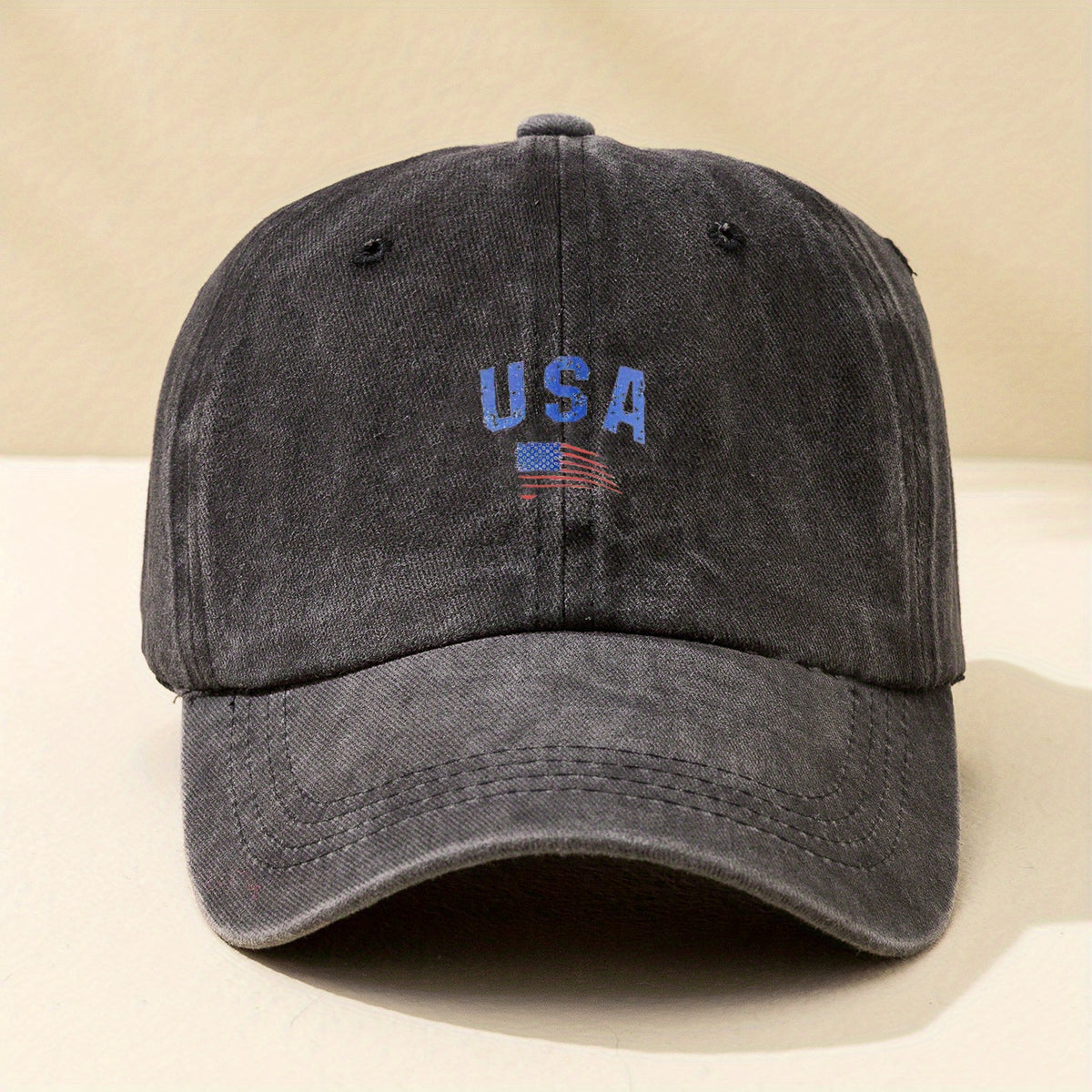 Print Baseball Cap Unisex Solid Dad Hat Independence Sun Hats