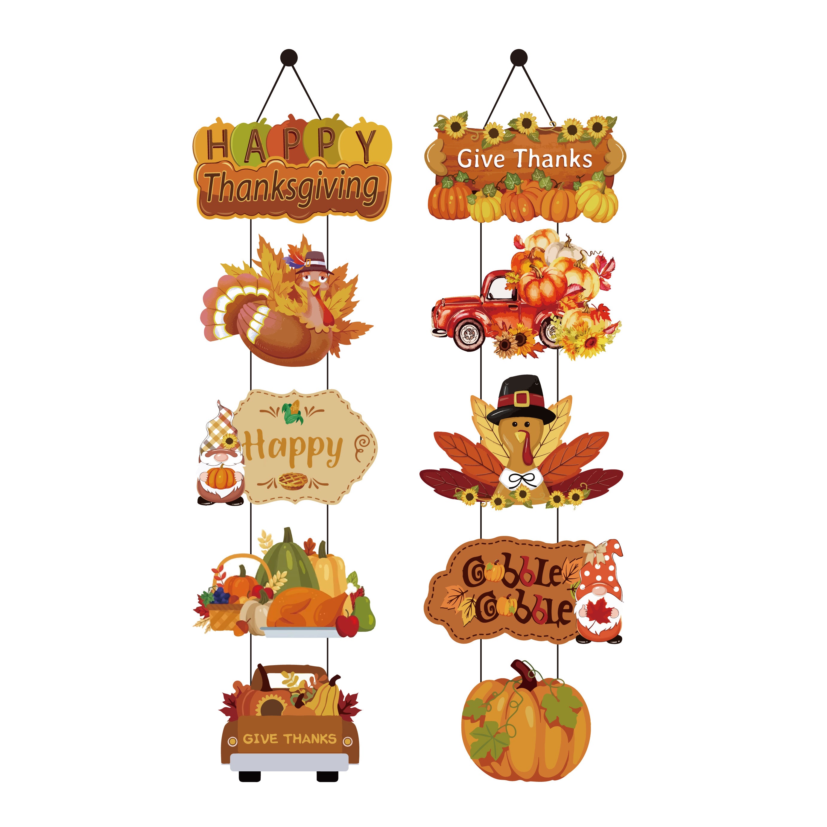 Thanksgiving Door Hangings & Curtains Set